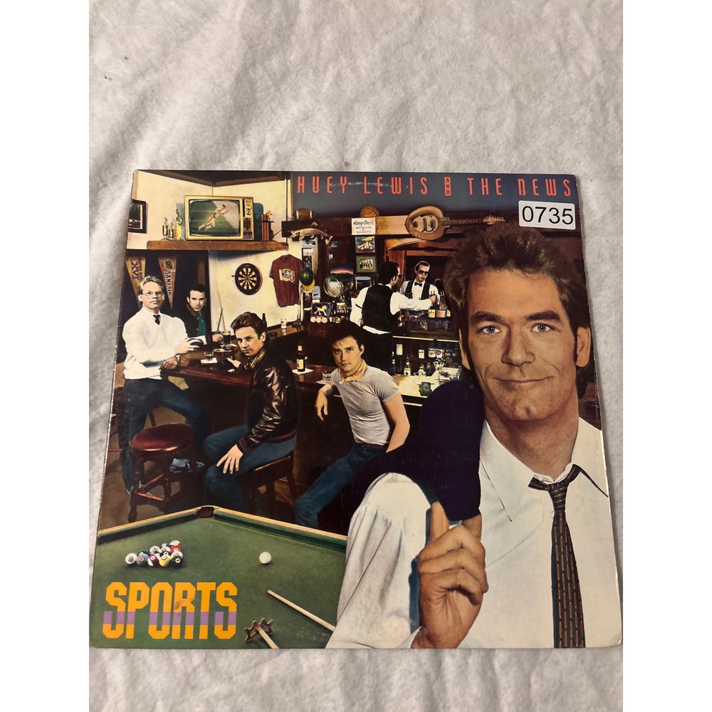 Chrysalis Huey Lewis and The News Sports Vinyl LP 12" Black Good 1983 Rock 0735